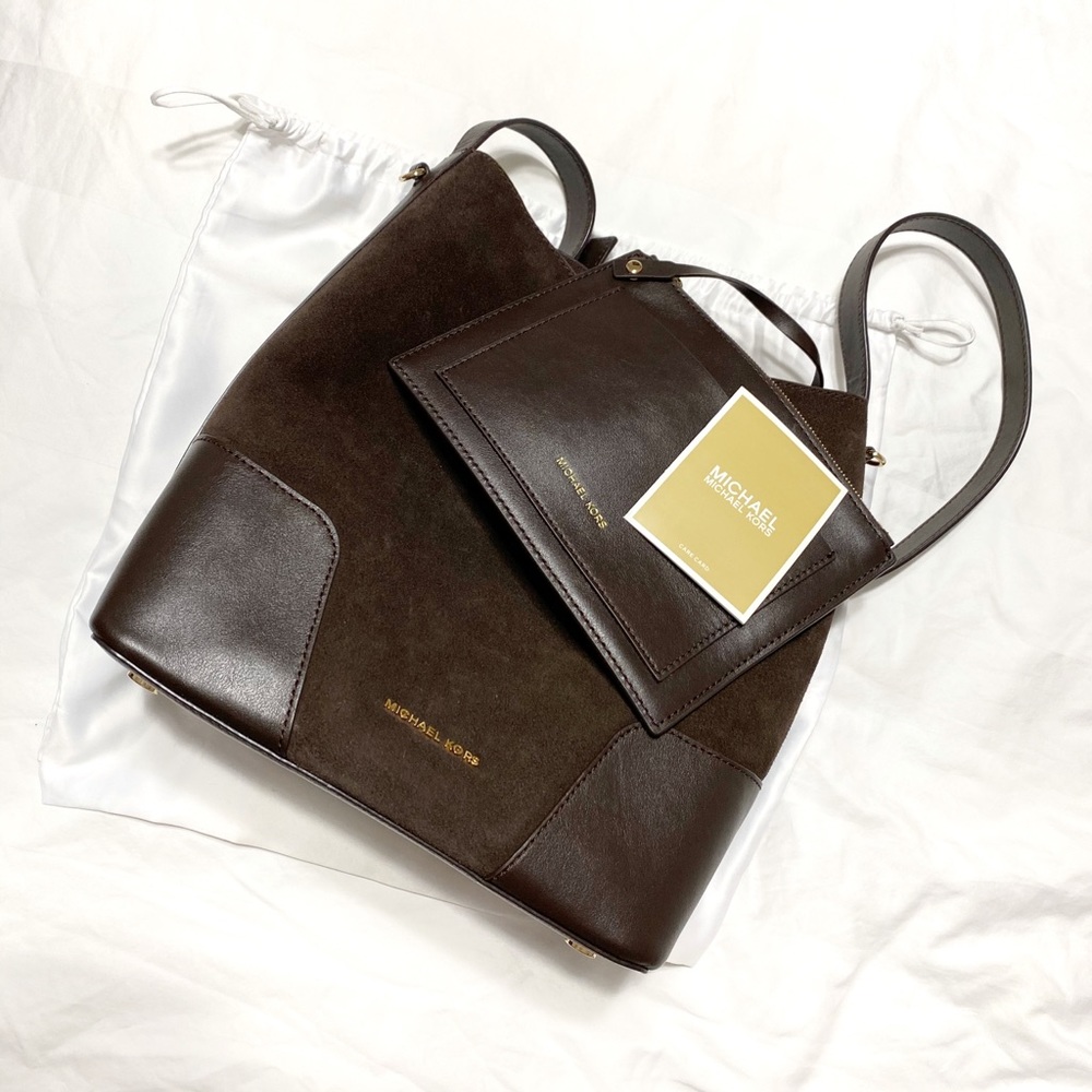 Michael Kors Suede Bucket Bag